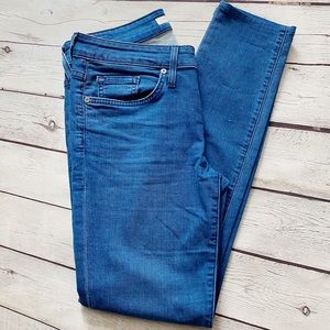 Joie Blue Mid-Rise Skinny Jeans